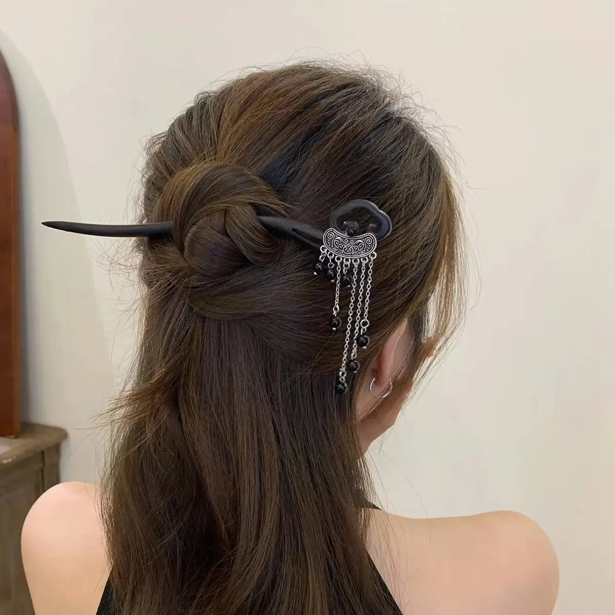 New Chinese Style Tassel Hairpin with Hanfu Design - Image 45