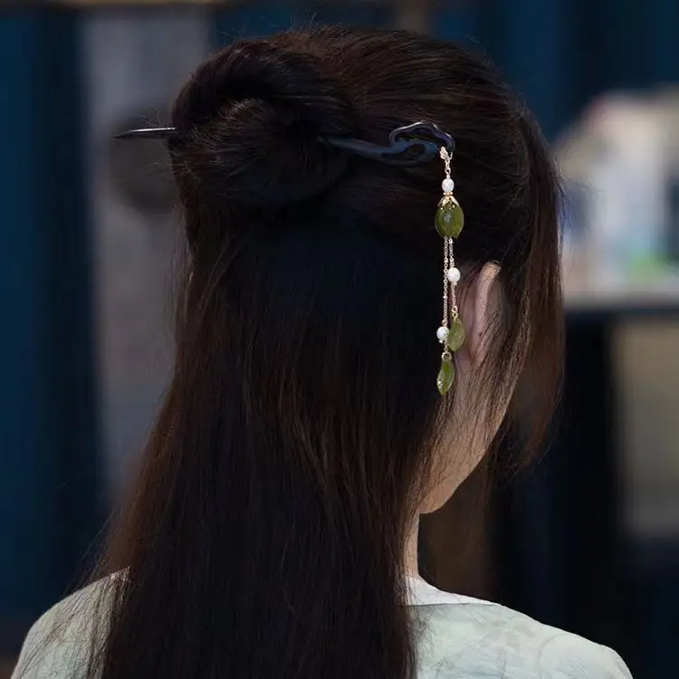 New Chinese Style Tassel Hairpin with Hanfu Design — feature 2