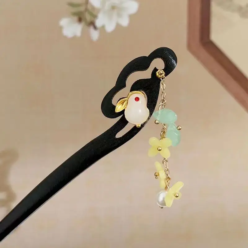 New Chinese Style Tassel Hairpin with Hanfu Design - Image 16