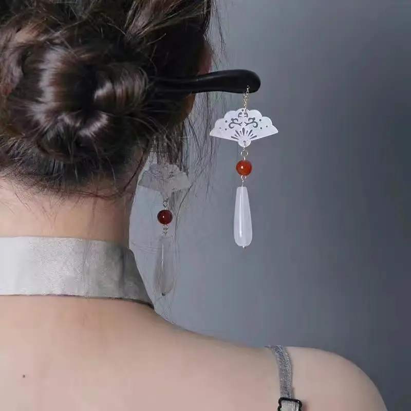New Chinese Style Tassel Hairpin with Hanfu Design - Image 19