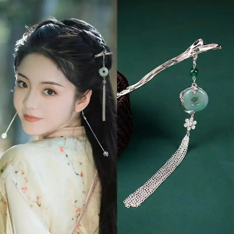 New Chinese Style Tassel Hairpin with Hanfu Design - Image 24