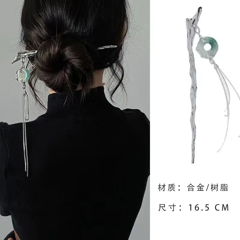 New Chinese Style Tassel Hairpin with Hanfu Design - Image 25