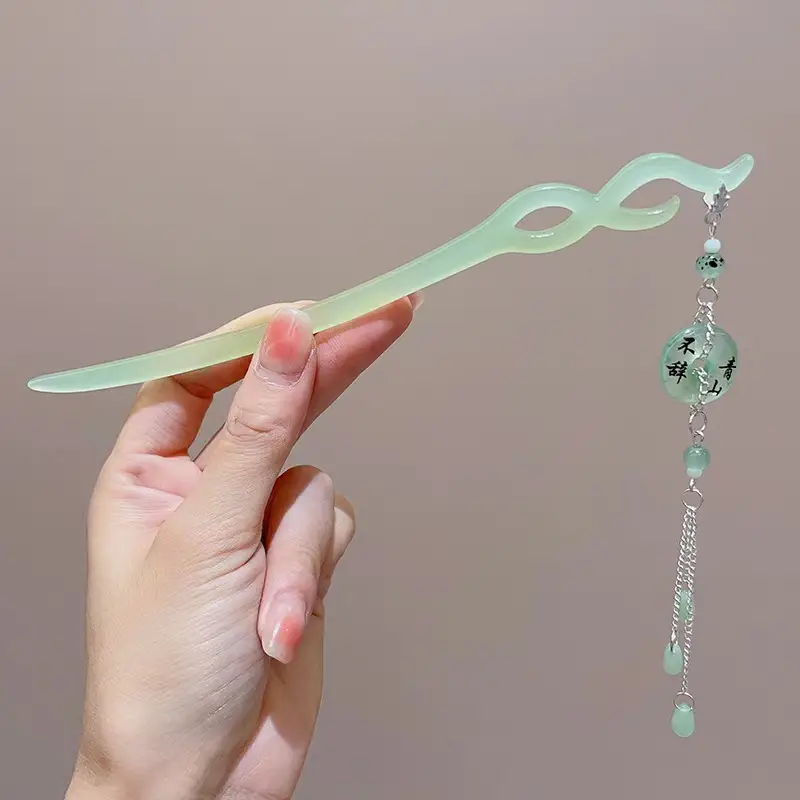New Chinese Style Tassel Hairpin with Hanfu Design - Image 9