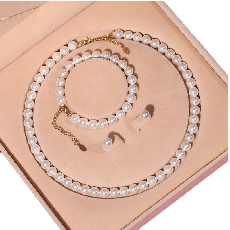 Natural Pearl Necklace Set for Women High-End Jewelry