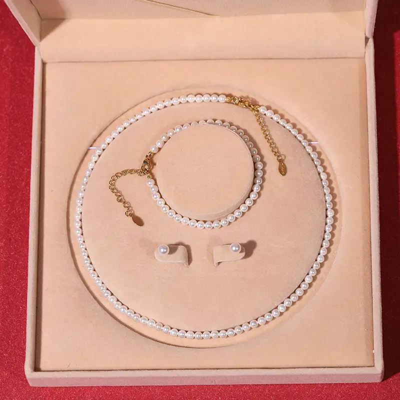 Natural Pearl Necklace Set for Women High-End Jewelry