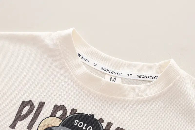 Boys Cartoon T-Shirt Shorts Set White Green Round Neck Summer — feature 5