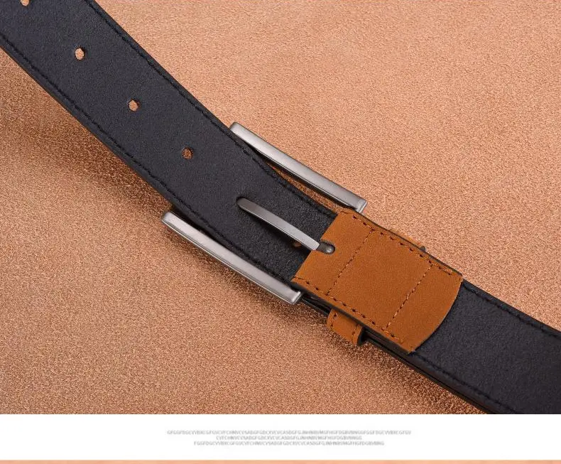 Men's Green Leather Belt with Silver Buckle — feature 12