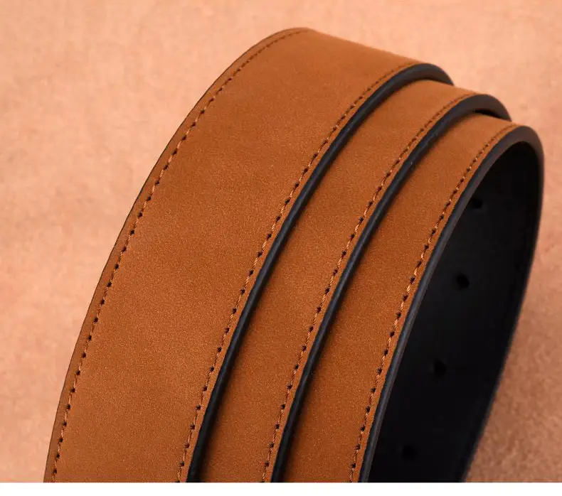 Men's Green Leather Belt with Silver Buckle — feature 13