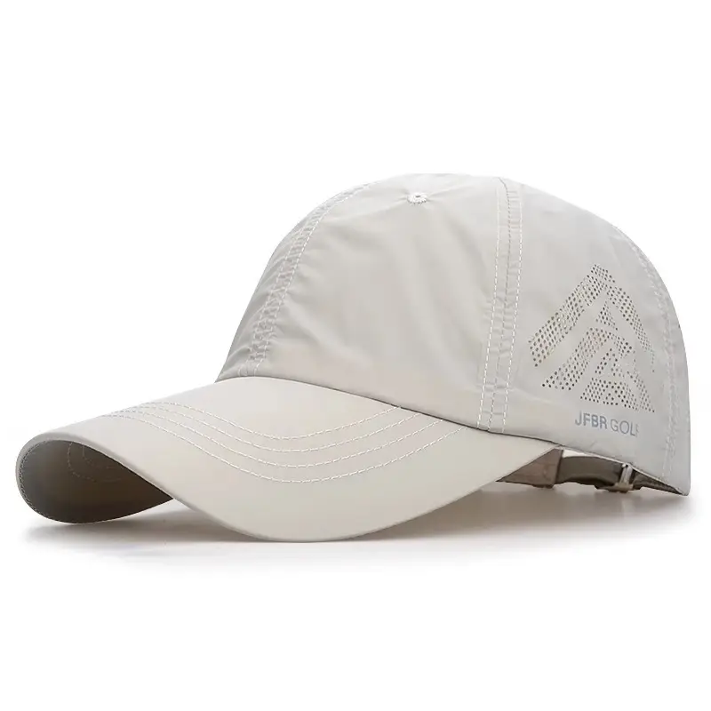 Men's Grey Cotton UV50+ Baseball Cap