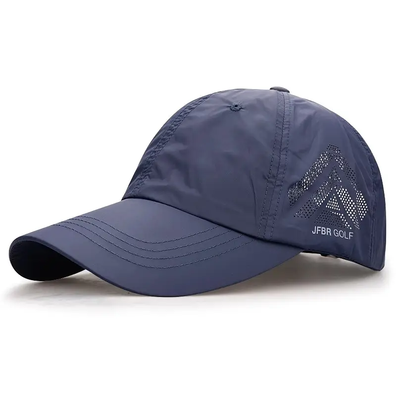 Men's Grey Cotton UV50+ Baseball Cap