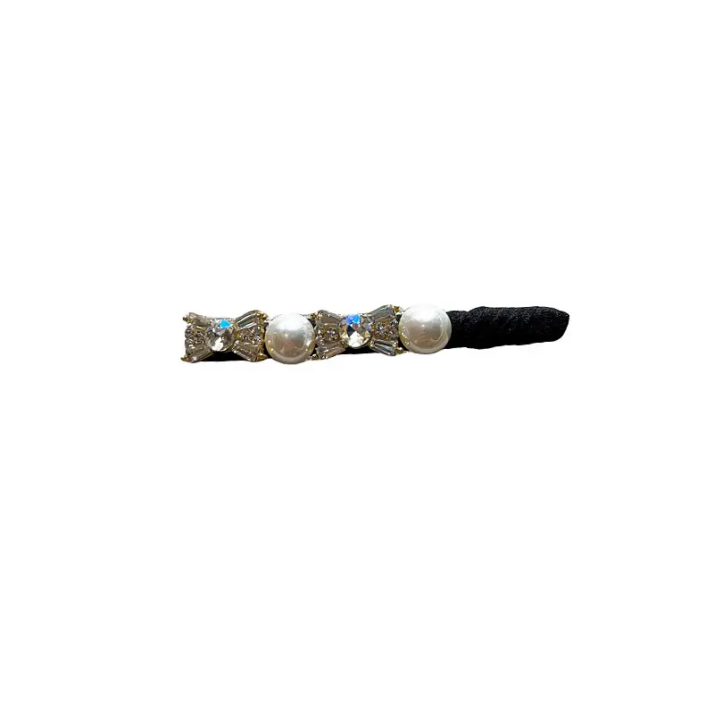 South Korea Flash Diamond Crystal Side Hairpin Pearl Clip - Image 8