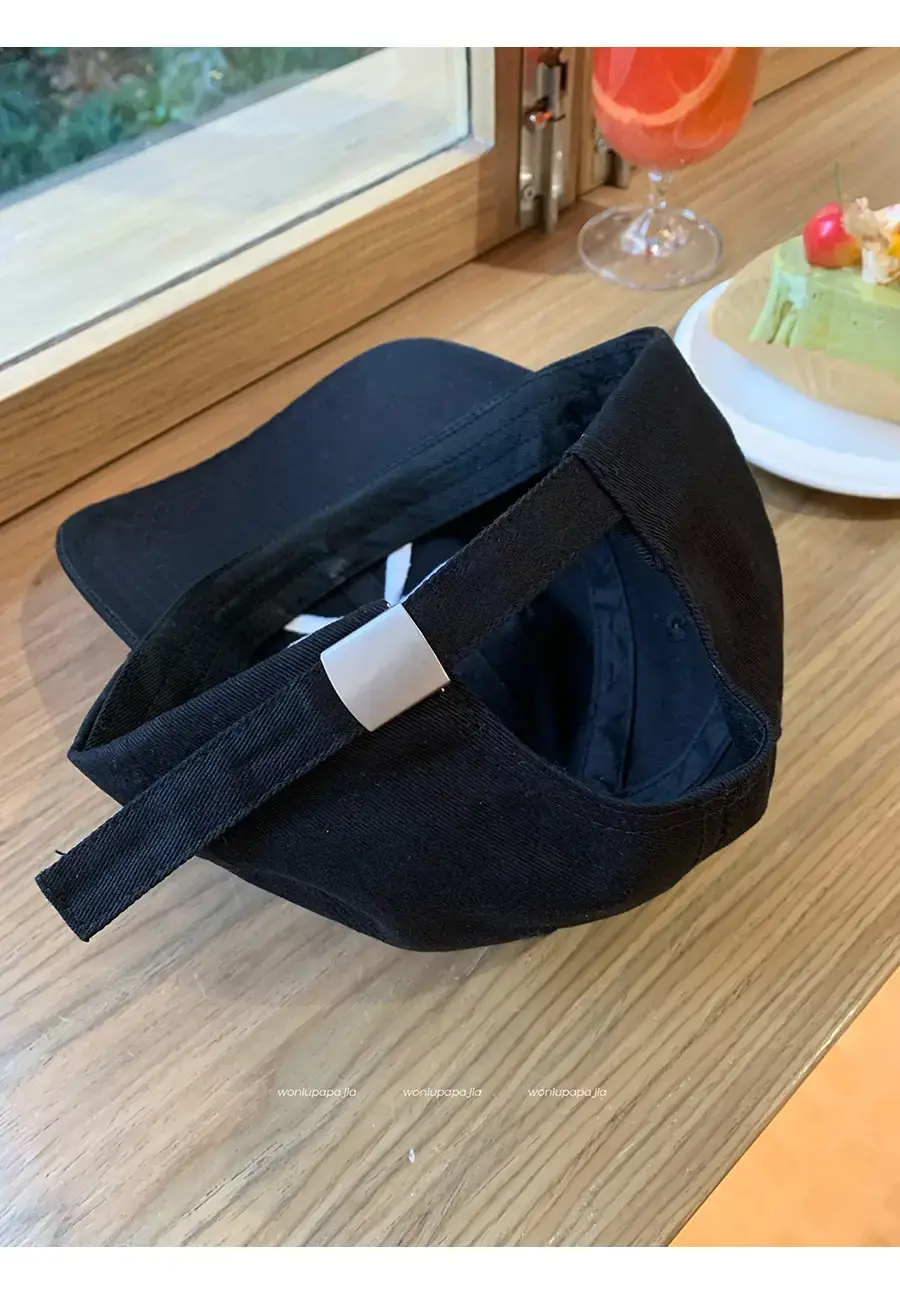 Women Baseball Cap with Bowknot Embroidery Large Brim — feature 10