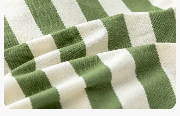 Dudu Boys Striped Polo Shirt Green White Summer — feature 14