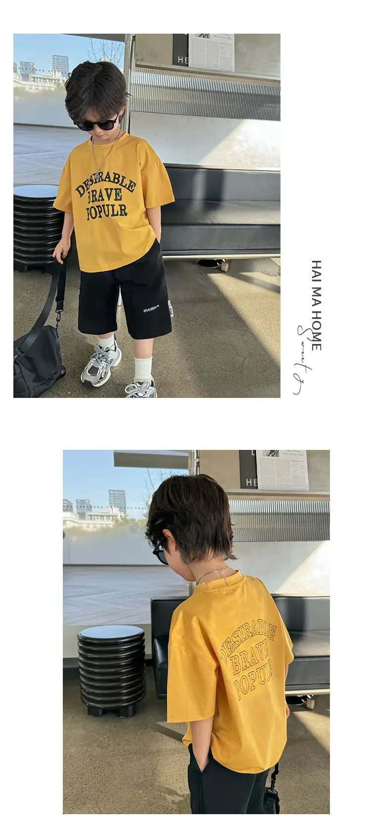 Boys Cotton Letter Print T-Shirt Summer 2026 — feature 10