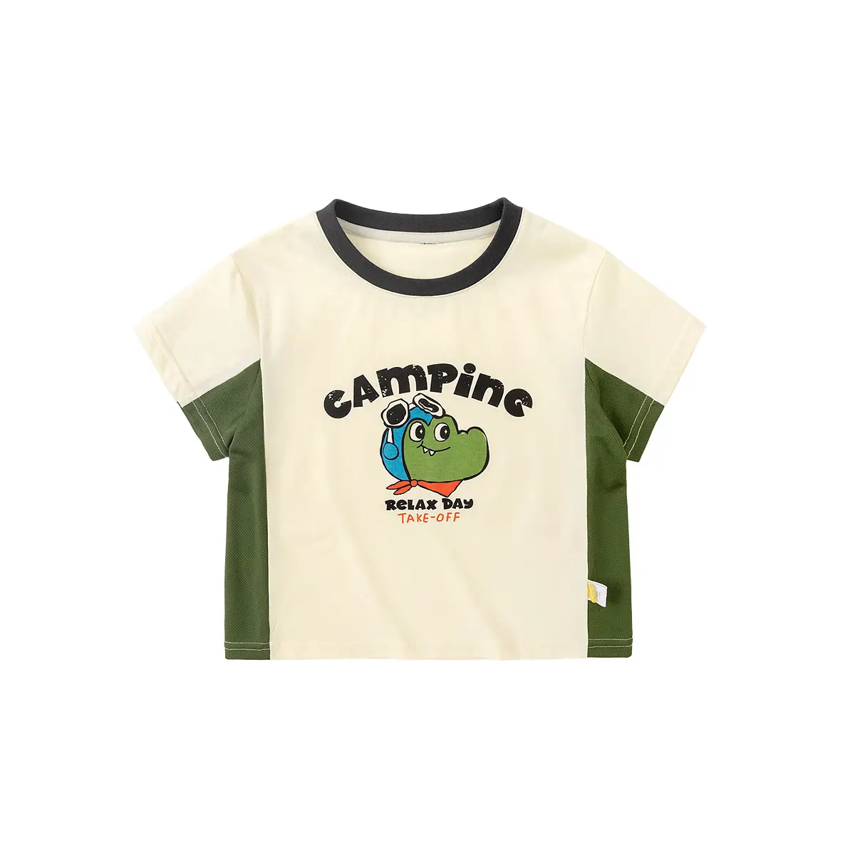 Dudu Baby Campine Print T-Shirt Green White