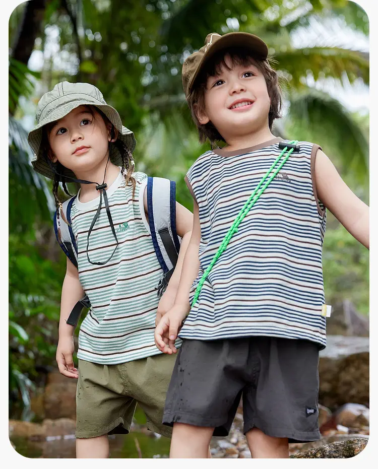 Baby Striped Sleeveless Vest & T-Shirt Set for Girls — feature 11