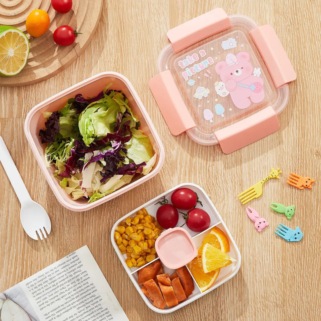 New cross-border wild sealed lunch box microwave portable lunch lunch box vegetable salad crisper hot sale