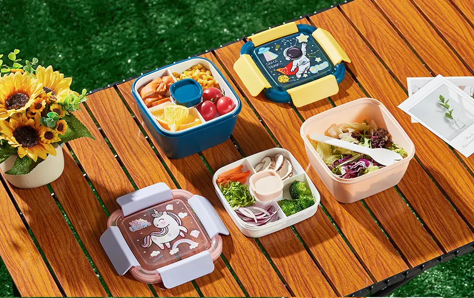 New cross-border wild sealed lunch box microwave portable lunch lunch box vegetable salad crisper hot sale — feature 13