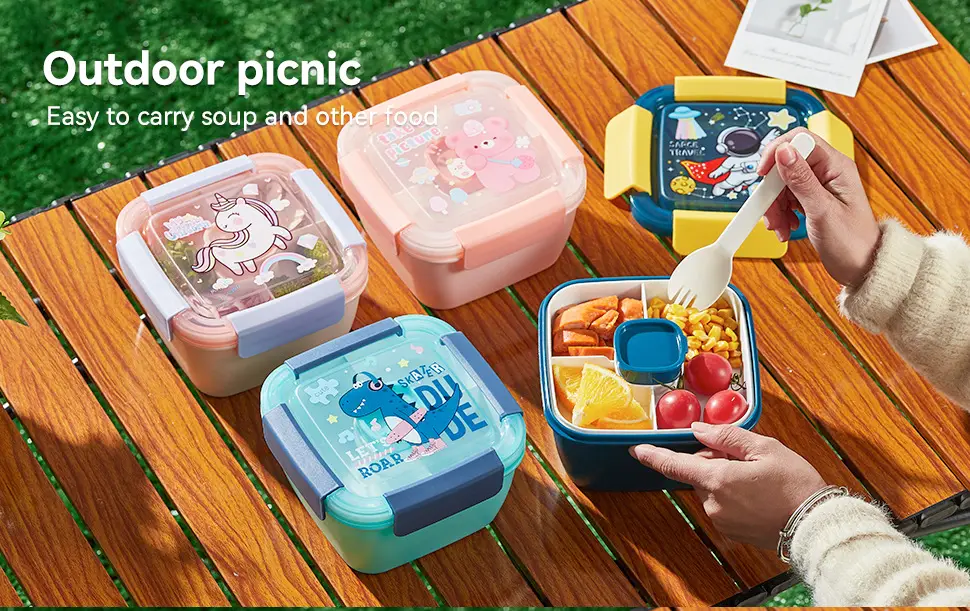 New cross-border wild sealed lunch box microwave portable lunch lunch box vegetable salad crisper hot sale — feature 14
