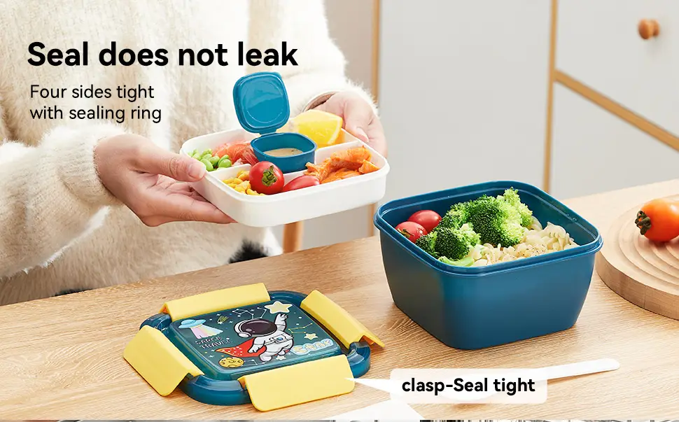New cross-border wild sealed lunch box microwave portable lunch lunch box vegetable salad crisper hot sale — feature 5