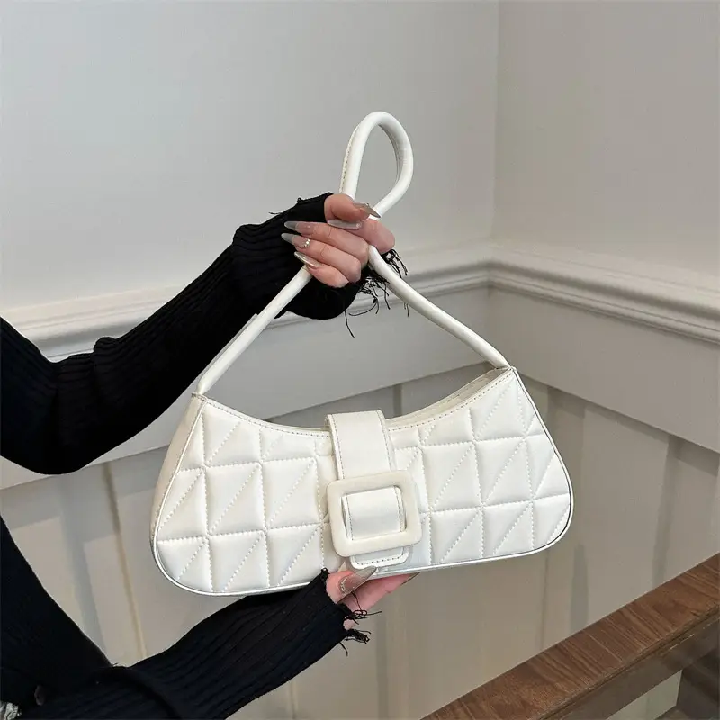 Black Quilted Shoulder Bag for Women 2024 Spring New - Image 7
