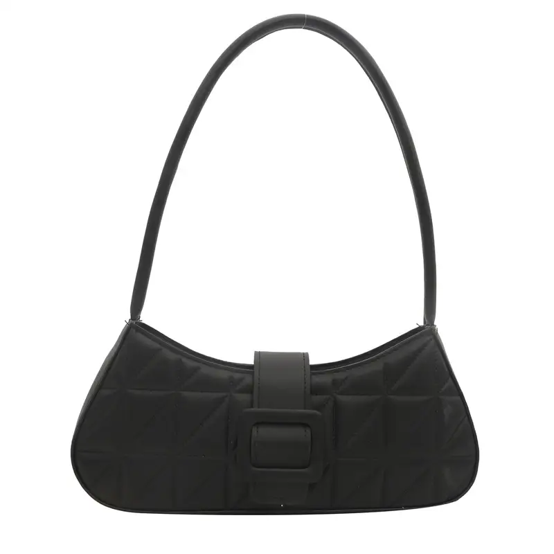 Black Quilted Shoulder Bag for Women 2024 Spring New - Image 9