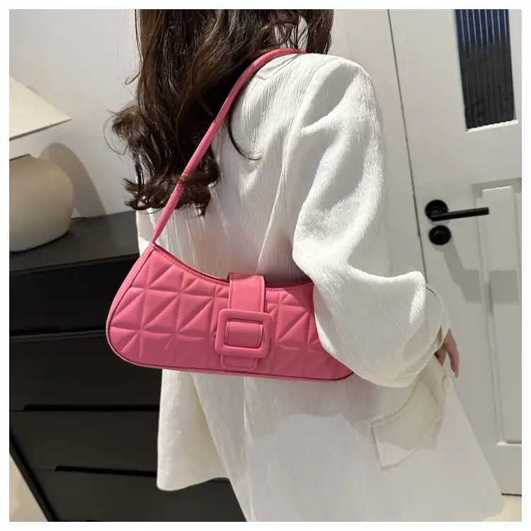 Black Quilted Shoulder Bag for Women 2024 Spring New — feature 16