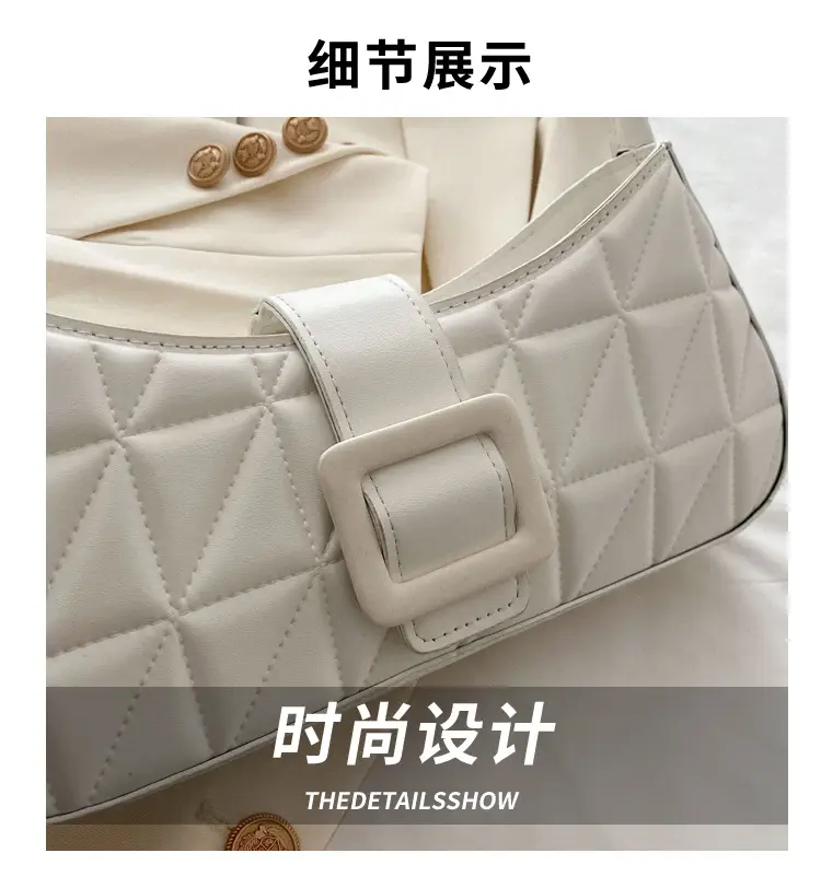 Black Quilted Shoulder Bag for Women 2024 Spring New — feature 2