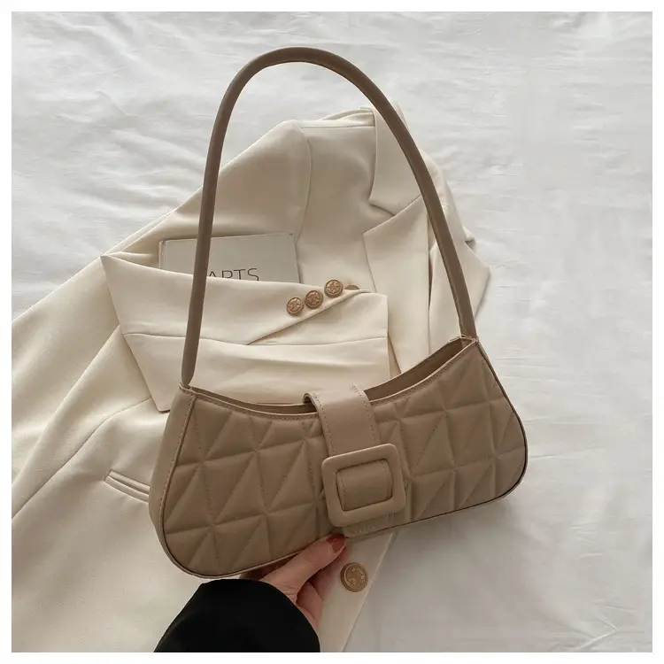 Black Quilted Shoulder Bag for Women 2024 Spring New — feature 21