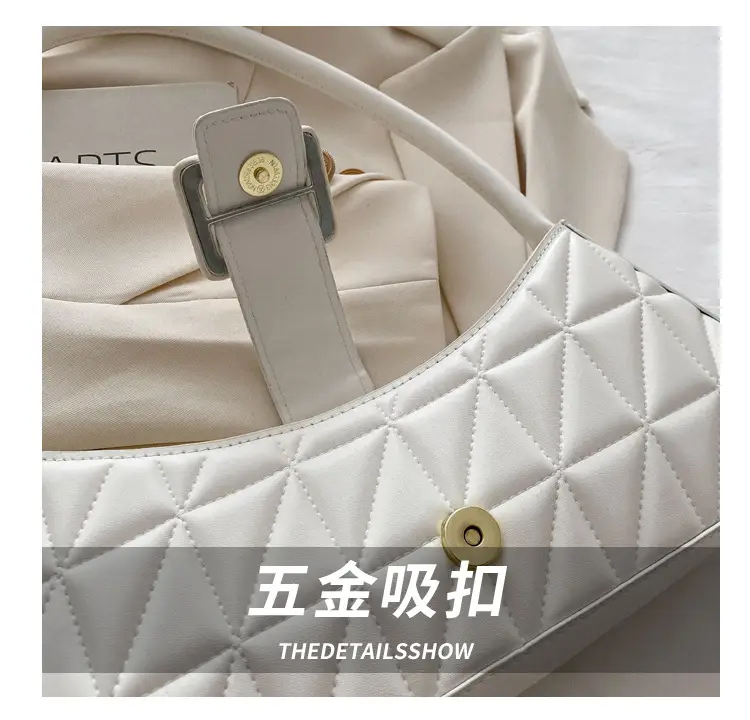 Black Quilted Shoulder Bag for Women 2024 Spring New — feature 4