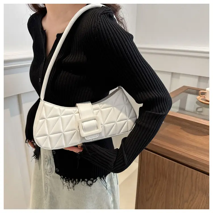 Black Quilted Shoulder Bag for Women 2024 Spring New — feature 8