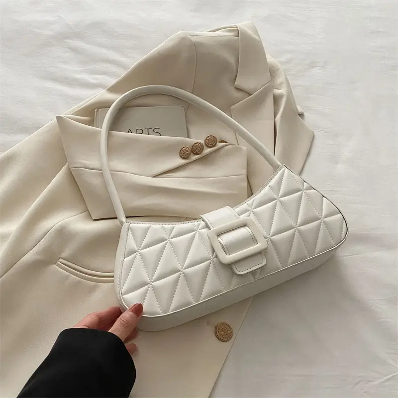 Black Quilted Shoulder Bag for Women 2024 Spring New - Image 2