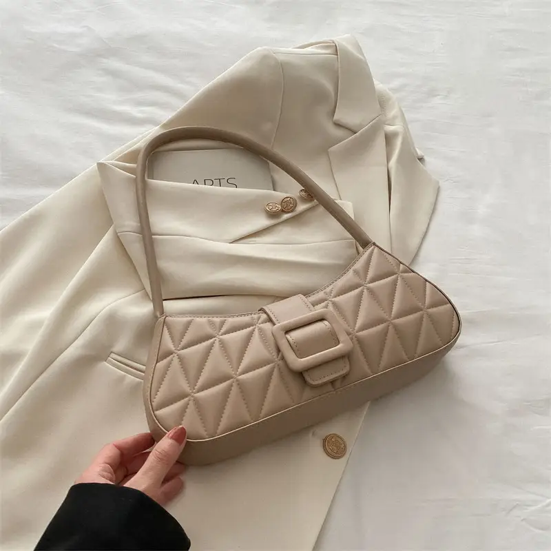 Black Quilted Shoulder Bag for Women 2024 Spring New - Image 3