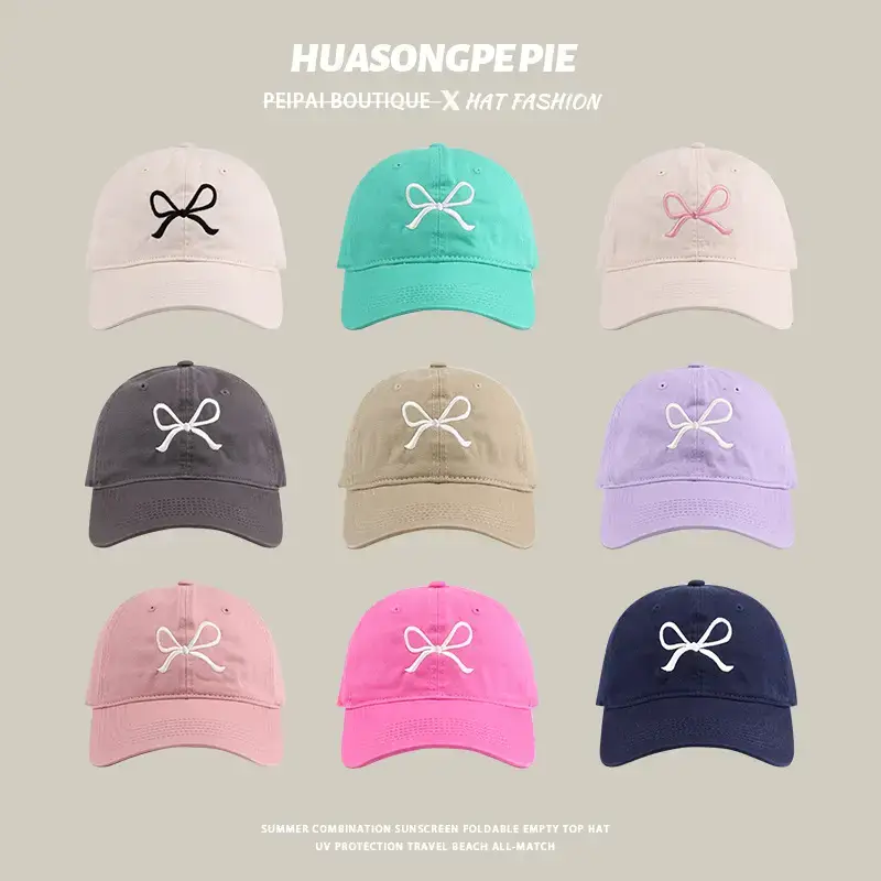 Women's Pink Bow Baseball Cap - Image 13