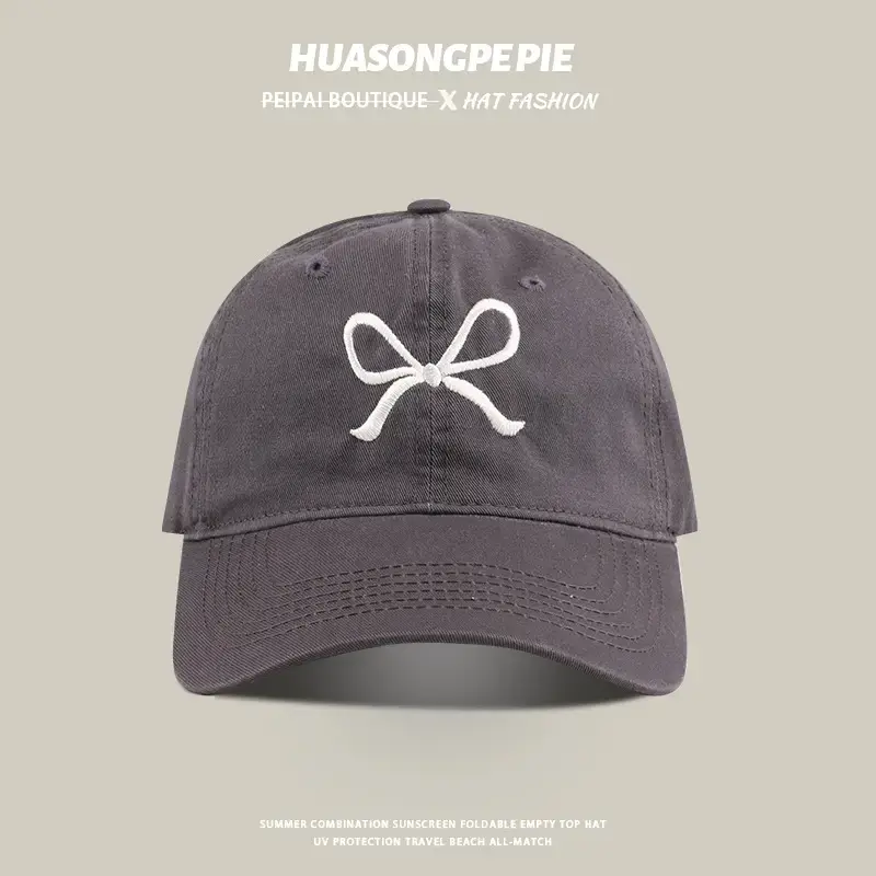 Women's Pink Bow Baseball Cap — feature 10