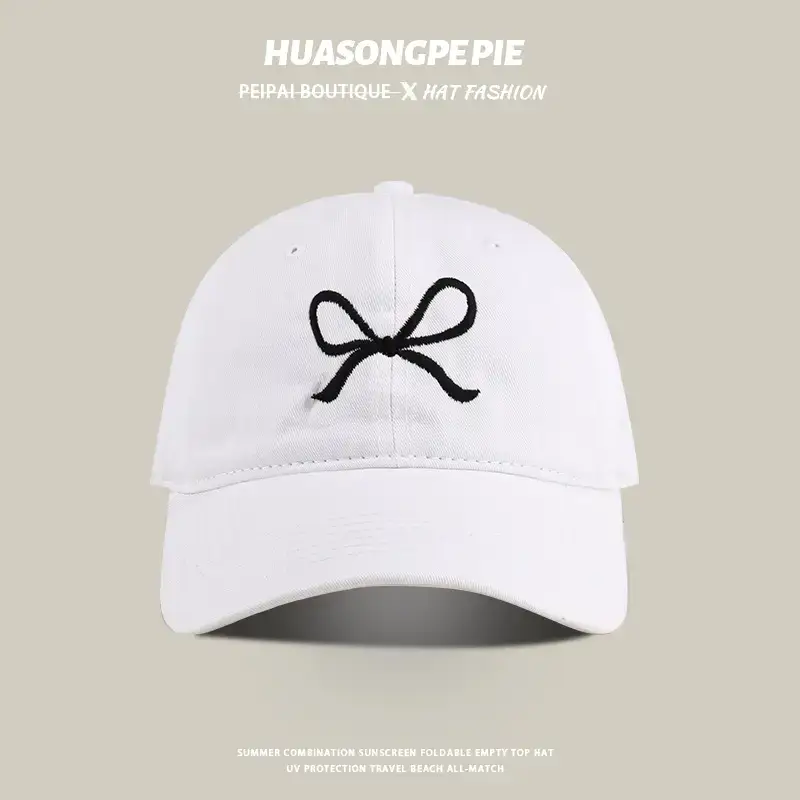 Women's Pink Bow Baseball Cap — feature 6