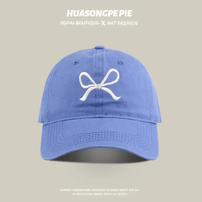 Women's Pink Bow Baseball Cap — feature 7