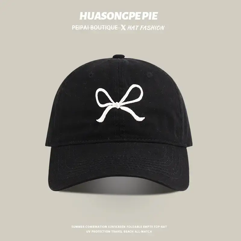 Women's Pink Bow Baseball Cap — feature 9
