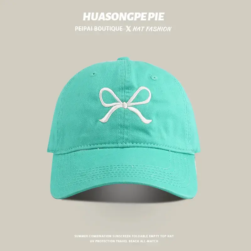 Women's Pink Bow Baseball Cap - Image 6