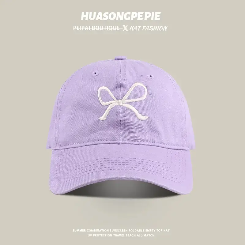 Women's Pink Bow Baseball Cap - Image 9