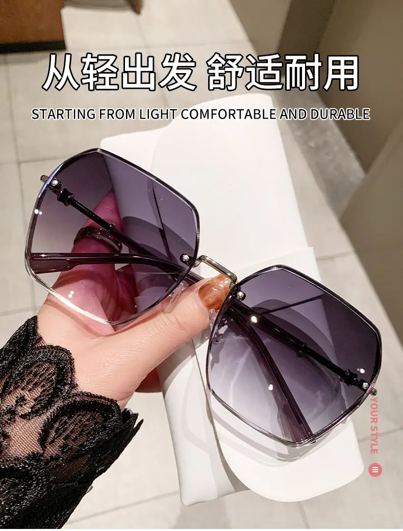 New Women's Anti-UV Sunglasses Big Face Slimming Fashion — feature 1