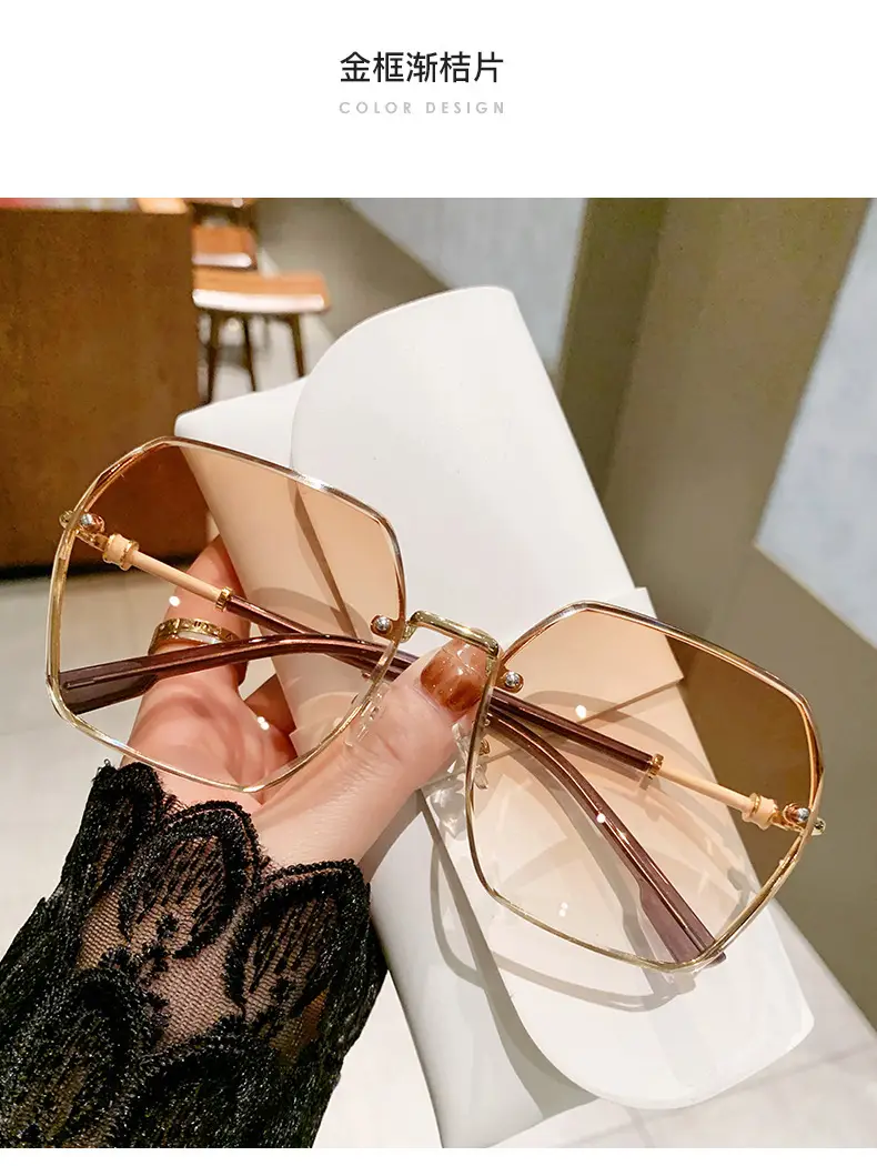 New Women's Anti-UV Sunglasses Big Face Slimming Fashion — feature 15