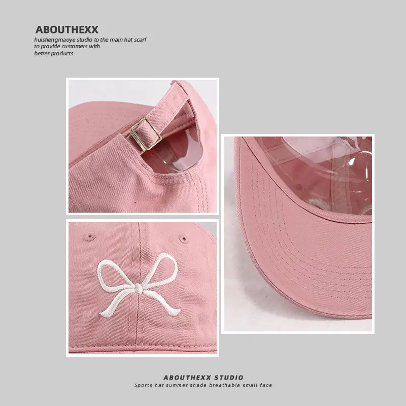 2024 New South Korea Bow Embroidered Sun-Proof Cap for Girls - Image 14