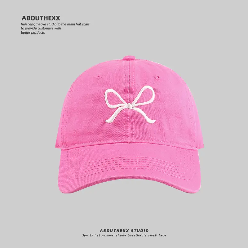 2024 New South Korea Bow Embroidered Sun-Proof Cap for Girls - Image 10