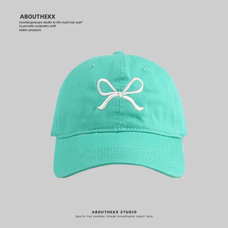 2024 New South Korea Bow Embroidered Sun-Proof Cap for Girls - Image 7