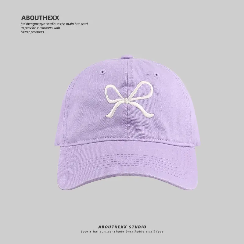 2024 New South Korea Bow Embroidered Sun-Proof Cap for Girls - Image 9