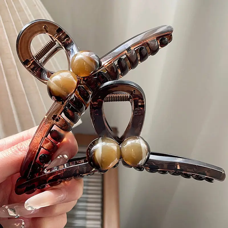 Maillard Acrylic Hairpin with Pearl Drop