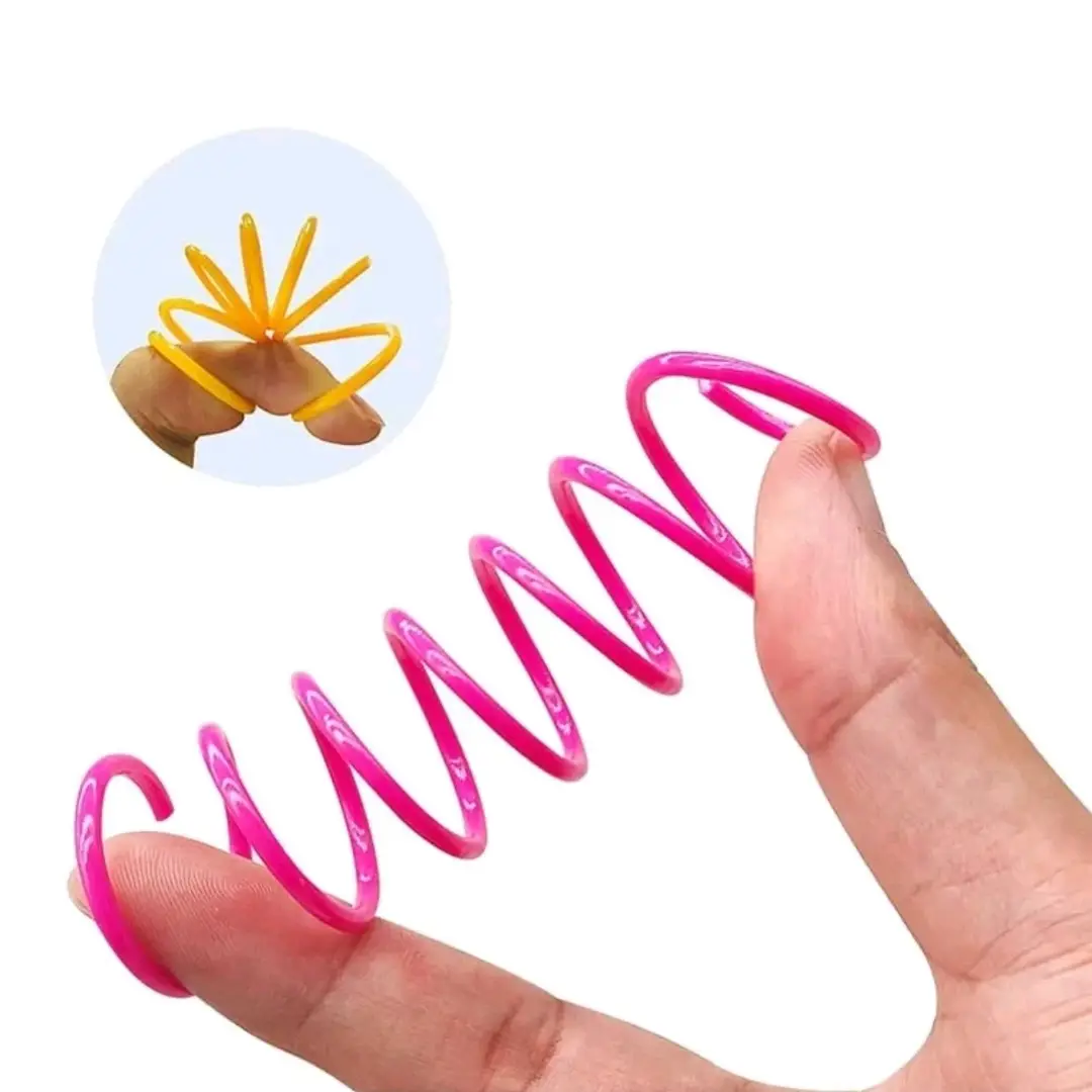 Cat Toys Colorful Spring Toy Set of 4, Cross-Border Hot-Selling Product, Direct Sales from the Manufacturer, Sufficient Stock, Cat Self-Entertainment and Boredom-Relief Toys