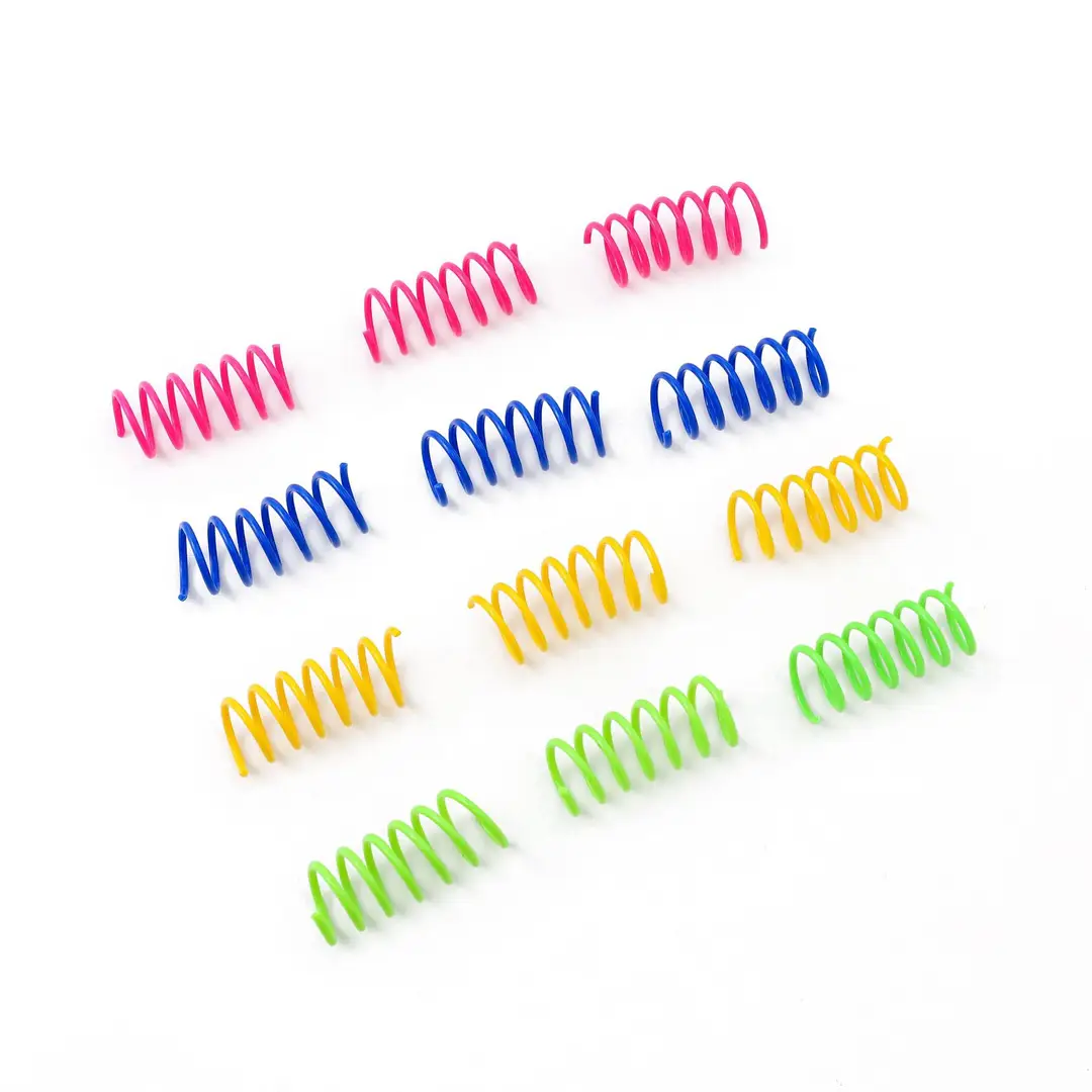 Cat Toys Colorful Spring Toy Set of 4, Cross-Border Hot-Selling Product, Direct Sales from the Manufacturer, Sufficient Stock, Cat Self-Entertainment and Boredom-Relief Toys