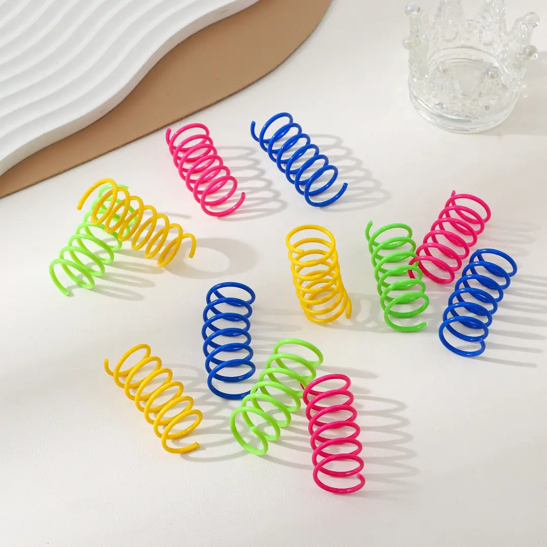 Cat Toys Colorful Spring Toy Set of 4, Cross-Border Hot-Selling Product, Direct Sales from the Manufacturer, Sufficient Stock, Cat Self-Entertainment and Boredom-Relief Toys — feature 3
